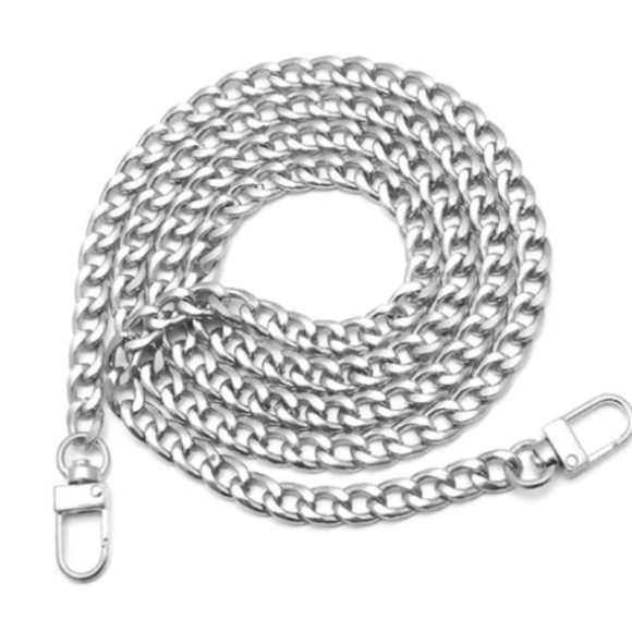 New ⛓️ Iron Flat Metal Purse Chain Shoulder/Crossbody Replacement Straps - Picture 5 of 8